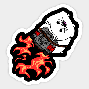 Jetpack Kitty Sticker